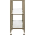 thumbnail image 6 of Southern Enterprises Jumpluff Metal/Glass 3-Tier Console Table/Media Stand, 6 of 17