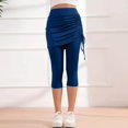 thumbnail image 5 of Skirted Leggings for Women, Audhol Women's Color Block High Strength High Elasticity Quick Drying Yoga Sports Leggings Leggings with Skirt for Women Blue S, 5 of 9