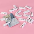 thumbnail image 4 of 100pcs Mini Wooden Photo Clips Mini Clothes Clip Multi-function Paper Message Pegs 2.5cm, 4 of 4