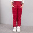 thumbnail image 2 of TAmten Girls Boys Snow Pants 2-9 Years Old Thick Winter Warm Pants Girl Activewear Clothes|Red 3-4 Years, 2 of 4
