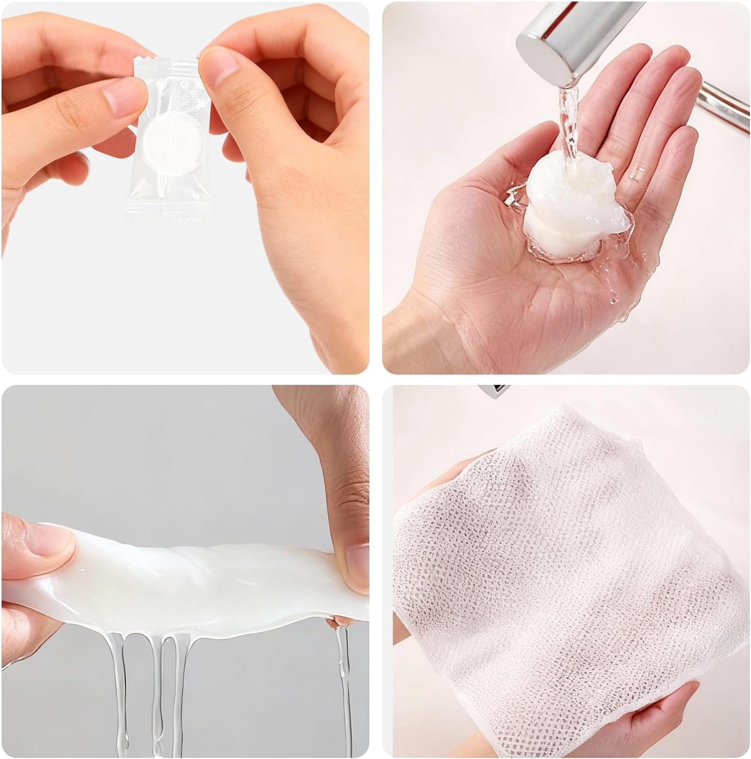 Compressed Towel, Disposable Towel Tablets, Individually Packed, Face Towels for Travel, Camping and Outdoor Sports