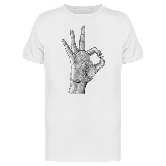 Hand Gesture "Good" T-Shirt Men -Image by Shutterstock, Male XX-Large