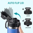 thumbnail image 2 of czcpp-Auto Couvercle Rabattable pour Grand Ouverture, Couvercle de Remplacement avec Verrouillage à Bouton, Couvercle à Bec Grand, Accessoires de Capuchon Chug, 2 of 4