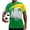 Brazil Flag, variant on Senegal Flag Football Fans Shirts for Men Teens Summer Short Sleeve Athletic Shirts Quick Dry Men Sports Practice Football Training Apparel