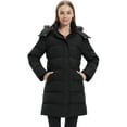 thumbnail image 3 of Wantdo Women's Recycled Coat Warm Winter Coat Waterproof Jacket Long Puffer Jacket Black L, 3 of 12