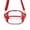 Red, variant on Clear Football Bag for Stadium Events, PVC Crossbody Purse with Shoulder Strap, Game Day Bag for Concerts Sports Games, Red