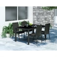 thumbnail image 1 of CorLiving Park Terrace 5 Piece Wicker Patio Dining Set in Black, 1 of 2