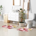 thumbnail image 6 of Yayeee Bath Rug for Bathroom Floor Non Slip Contour Fluffy Soft Absorbent Mat, 20"x24", Red Lobster, 6 of 7