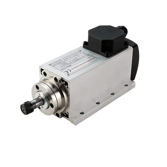 CNC 1.5KW Air Cooled spindle square Motor 4 Bearings 24000RPM 400HZ CNC Motor CNC spindle for CNC Router Machine ,Efficient Performance