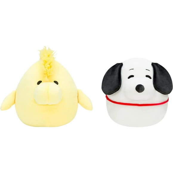 Squishmallows Peanuts Ultra-Soft Plush Snoopy & Woodstock 2-Pack, Official Kelly Toy Collectible Stuffed Animals