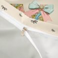 thumbnail image 4 of Catabedysis Rainbow Cute Bows Bedding,Bowtie Monogram Print M Duvet Cover Full For Girls,Light Gray Reversible,3 Pieces,1 Duvet Cover and 2 Pillowcases, 4 of 6