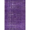 thumbnail image 1 of Ahgly Company Machine Washable Indoor Rectangle Industrial Modern Purple Flower Purple Area Rugs, 3' x 5', 1 of 7