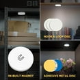 thumbnail image 4 of 2 Pack Rechargeable Night Lights, Dimmable & 3-Color Temperature Tunable, Touch & Magnetic Stick-On LED Light for Closet, Locker, Cabinet, Bedside, Kitchen, 4 of 6