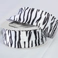 thumbnail image 2 of Black and White Zebra Print Wired Craft Ribbon 2" x 22 Yards, 2 of 2