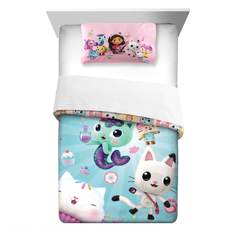 DreamWorks Gabby's Dollhouse Twin/Full Reversible Comforter Set photo 8