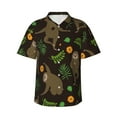 thumbnail image 2 of Goofa Sloth Doing Yoga Hawaiian Shirt for Men, Unisex Summer Beach Casual Short Sleeve Button Down Shirts,Aloha Tropical Floral print shirt-Large, 2 of 9