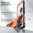 thumbnail image 5 of Nalacover For Google Pixel 6 Pro Slim Case,Luxury Hybrid Hard PC and TPU Rugged Bumper 3-In-1 Rotatable Magnetic Ring Kickstand Four Corner Guard Shockproof Anti-Scratch Back Phone Cover.Orange, 5 of 8