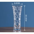 thumbnail image 4 of Jarrón de plástico TUNC Transparente Irrompible 20 cm 8 cm Sencillez, 4 of 5