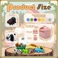 thumbnail image 4 of Juego de minifiguras de animales, 20 piezas, de juguete flexible impreso en 3D, 4 of 7