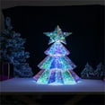 LongLiYi Acrylic Lighted Christmas Tree,Colorful LED Night Light Xmas