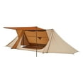 thumbnail image 1 of KFFKFF Camping Hot Tent, Lightweight Bushcraft Tent with Stove Jack & 2 Tarp Poles, Waterproof Winter Hot Tents Shelters, Portable 4 Season Tents, 1 of 9