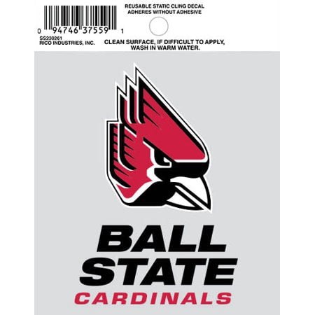 Ball State Static Cling 3.5X4.5 Buy 4 Get 1 Bonus (Best Way To Get Rid Of Static Cling)