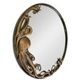thumbnail image 2 of Zeckos Bronze Octopus Wall Mirror – 20-inch Decorative Accent for Nautical Home Decor - Bronze, 2 of 8