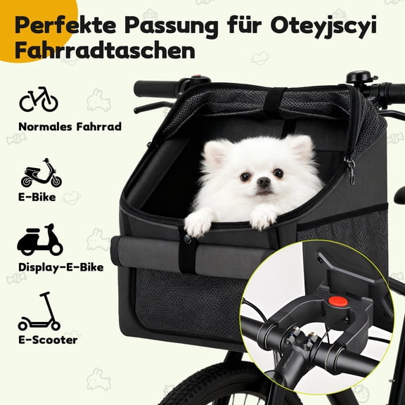 AMTPM 4-in-1 Pet Carrier, Bike Basket, Backpack, Car Seat for Small Dogs Cats, Foldable & Waterproof for Camping Hiking Outdoor Travel