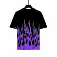 thumbnail image 6 of APEXFWDT Mens Casual Short Sleeve TShirt Summer Flame Print Crewneck Workout Tops Regular Fit Basic Tee TShirt, 6 of 6