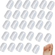 Silicone Anti-Friction Toe Protector, Silicone Breathable Toe Covers, Silicone Toe Protectors, Prevents Painful Rubbing for Corns, Calluses, Blisters (50 Pcs)