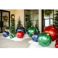 thumbnail image 3 of Holiball The Inflatable Ornament - Medium - Frosted Blue - Indoor and Outdoor Use, 3 of 9