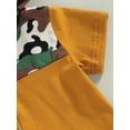 thumbnail image 6 of Coduop Infant Baby Boy Summer Camouflage Short Sleeve Hooded Tops and Shorts 2Pcs Outfit Set, 6 of 9