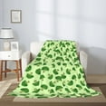 thumbnail image 2 of Gaeub Broccoli Vegetables Print Flannel Throw Blanket, Home Fleece Throw Blanket for Couch or Bed,Decorative Blankets,Lightweight Fuzzy Flannel Blanket-80"x60", 2 of 6