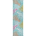 thumbnail image 2 of Addison Rugs Dream Shag Premium Machine Washable Transitional Coral Aqua Runner Rug, 2'3" x 7'6", 2 of 8