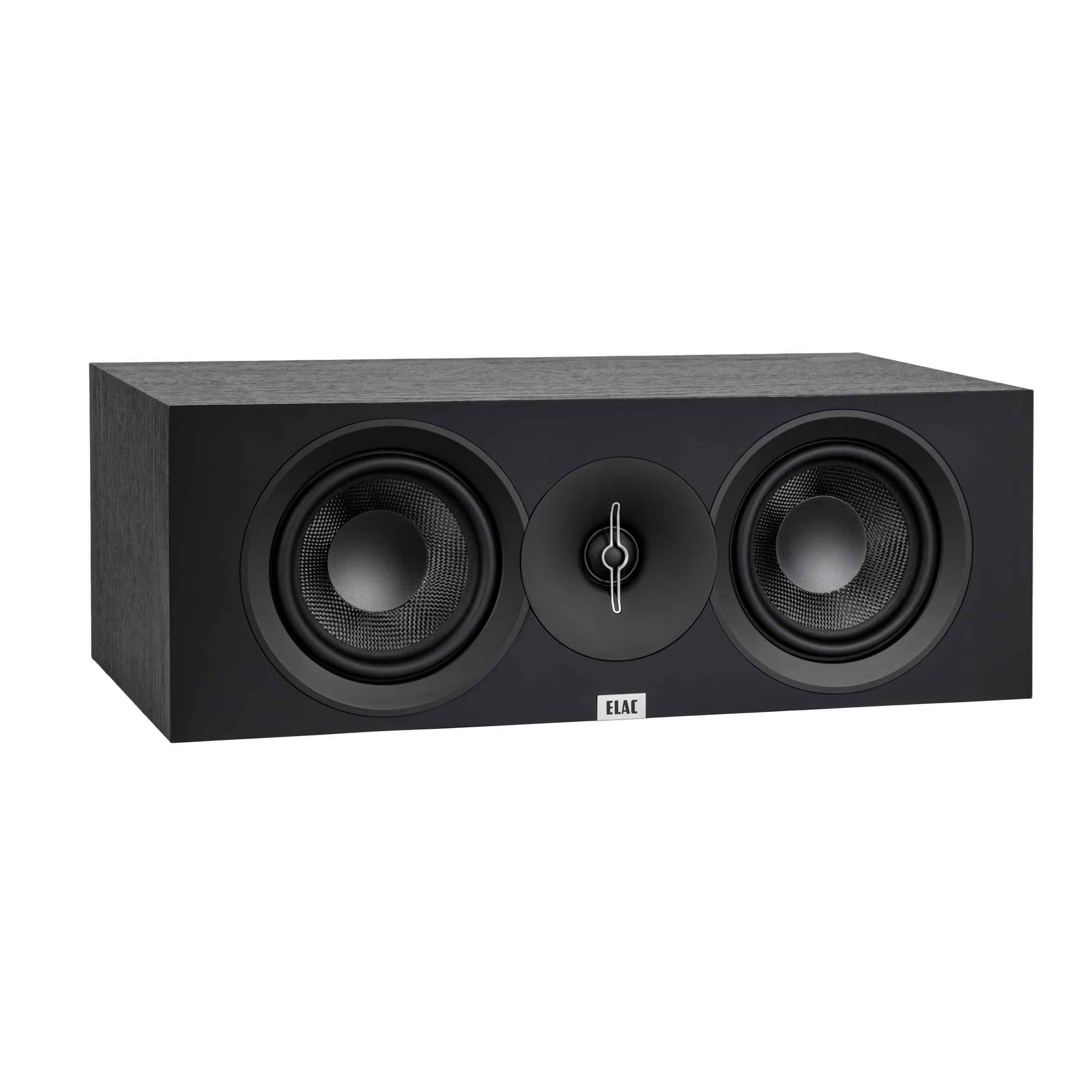 Elac - Two DF53-BK - Debut 3.0 5.25" Floor Speakers - Black and Elac DC53-BK - Debut 3.0 5.25" Center Speaker - Black