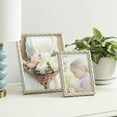 thumbnail image 4 of DesignOvation Saltana 8" x 10" Braided Silver Tabletop Picture Frame, 4 of 8
