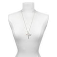 thumbnail image 3 of Delight Jewelry Silvertone I love to Cheer with Red Heart Always My Mother Bar Zoe Necklace, 3 of 4