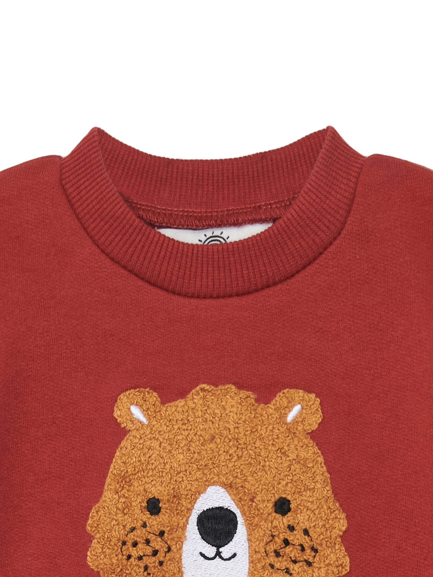 Wonderluxe Baby Boys' Teddy Fleece Pullover and Jogger Pants Set, 2-Piece, Sizes 0/3M-24M