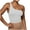 White, variant on fartey One Shoulder Tops for Women Slim Solid Color Sleeveless Crop Top Knit Ribbed Soft Comfy Blouses Tee for Sports