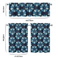 thumbnail image 6 of Kitchen Curtains 36 Inch Short - 3 Panel Set, Vintage Floral Butterfly Bee Botanical Print, Rod Pocket Window Curtain for Farmhouse, Modern Rustic, Spring Summer Decor, Easy Wash, 6 of 6