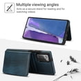thumbnail image 2 of Allytechgroup Detachable Cards Holder Case for Samsung Galaxy Note 20, RFID Blocking 2 In 1 Wallet PU Leather Case with Stand Compatible with Magsafe Shockproof Cover for Galaxy Note 20, Blue, 2 of 5