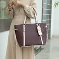 thumbnail image 2 of MKF Collection Women's Koeia Vegan Leather Tote Bag, Wristlet Wallet, and Keyring 3 Piece Set by Mia K, 2 of 7