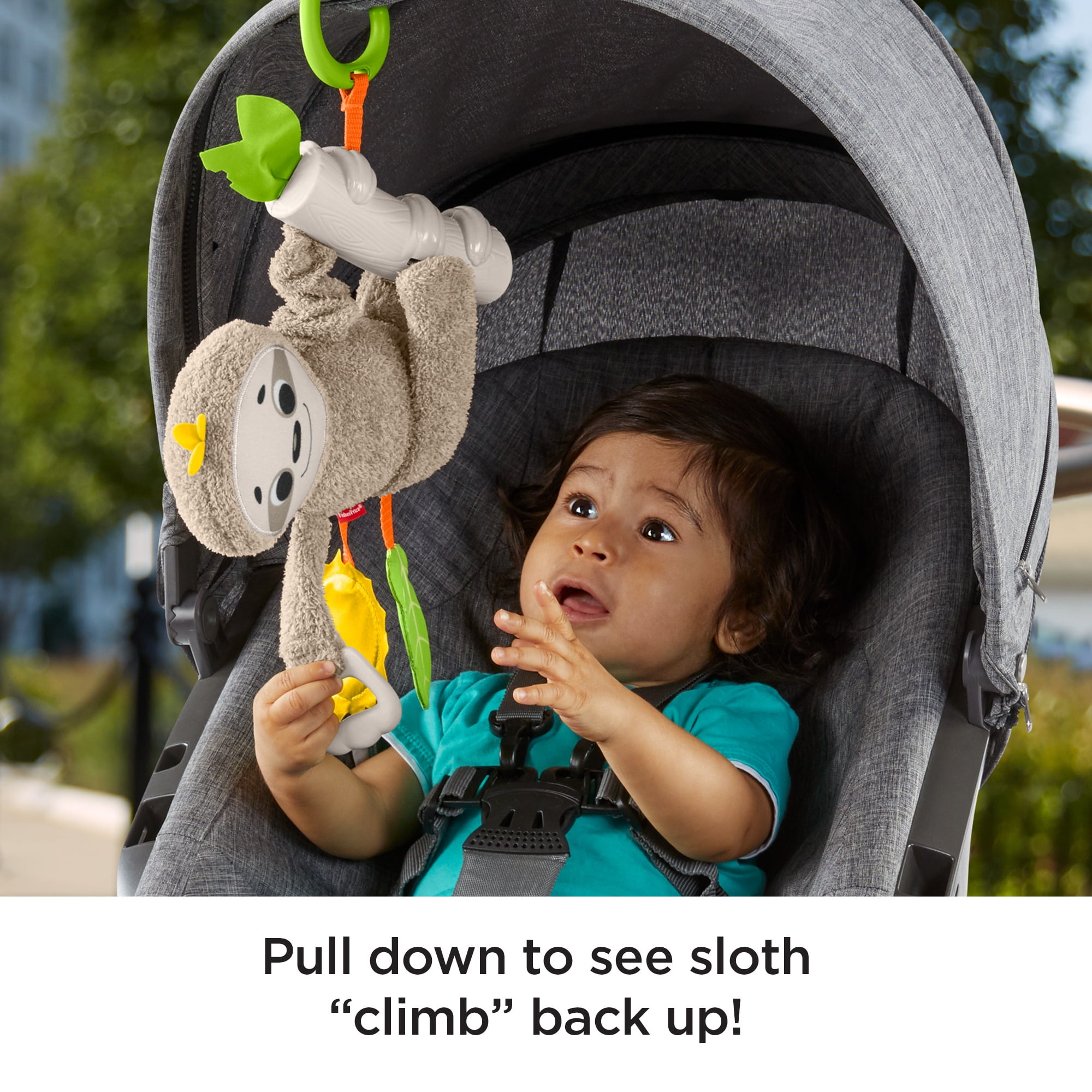fisher price stroller sloth