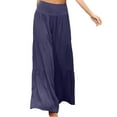 thumbnail image 2 of Pantalones de cintura alta NikouMX para mujer de pierna ancha sueltos elegantes y modernos, 2 of 5