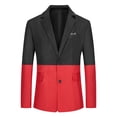 thumbnail image 1 of Drppepioner Men'S England Solid Color High Quality Casual Single Breasted Suit, 1 of 3