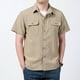 thumbnail image 4 of Camisa de manga corta para hombre - Informal, holgada, lisa - Ropa de trabajo de secado rápido - Verano - Bolsillos utilitarios - Poliéster, 4 of 5