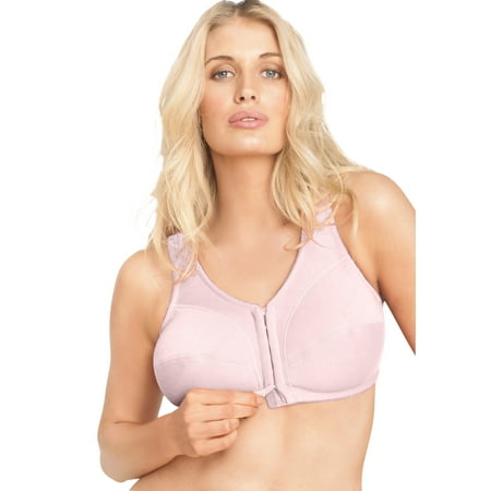 

Comfort Choice Women s Plus Size Cotton Front-Close Wireless Bra Bra