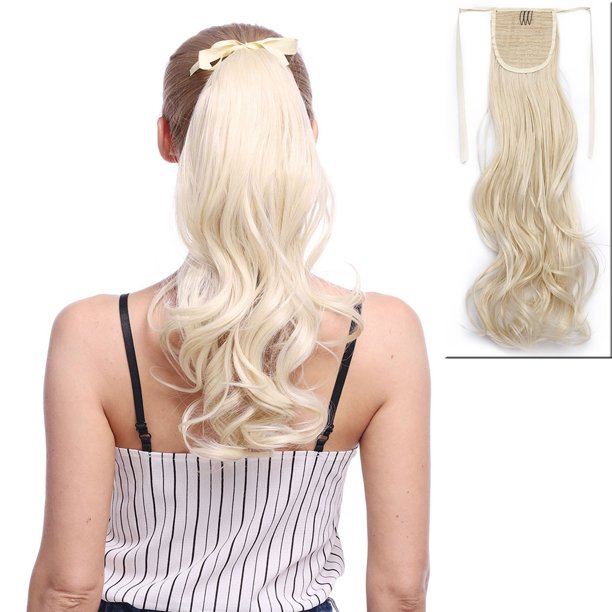 Snoilite Ponytail Extension One Piece Tie Up Clip in Hair Extensions