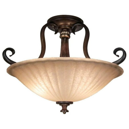 Bay Outdoor Flush Mount - Hampton Bay Reims 2-Light Antique Bronze Semi-Flush Mount Light