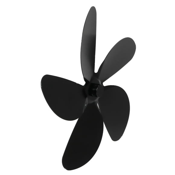 Heat Fan Blade, Black High Temperature Resistance Fan Blade, Aluminum Alloy For Livingroom Home
